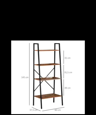 Estantería Madera y Metal