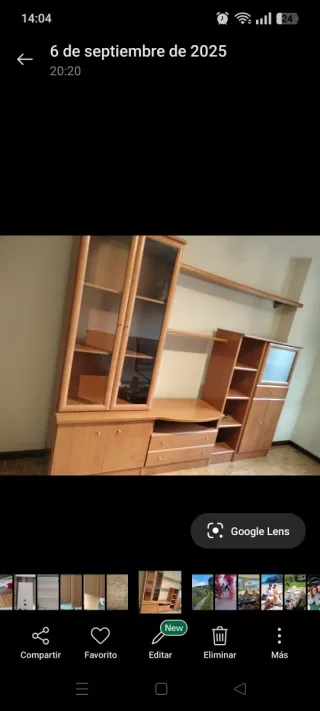 Mueble de salón modular madera