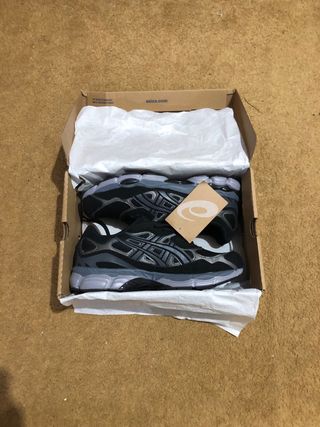 Scarpe Asics Uomo Taglia 42 Nere/Grigie