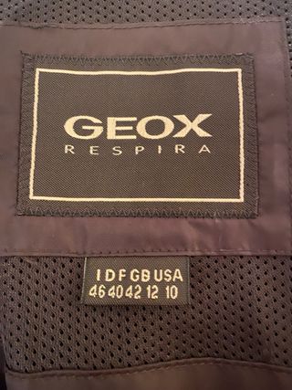 Cazadora Geox Cuero Marrón Mujer