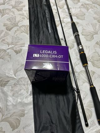 Conjunto de Pesca Spinning daiwa carrete nuevo