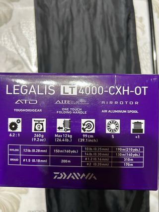 Conjunto de Pesca Spinning daiwa carrete nuevo