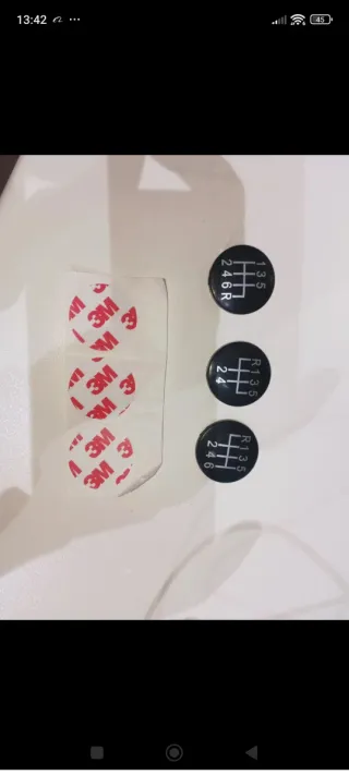 Kit adesivi per cambio manuale auto