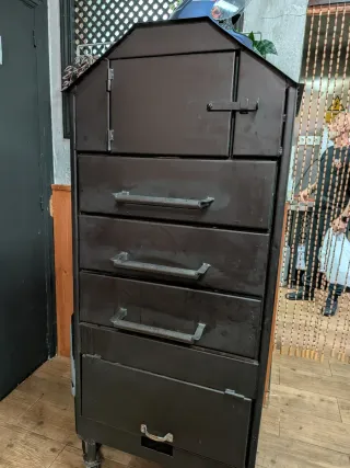 Asador de papas hierro forjado