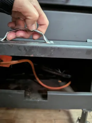 Asador de papas hierro forjado