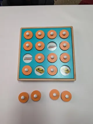 Juego educativo memoria madera