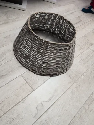 Base para árbol de Navidad de mimbre