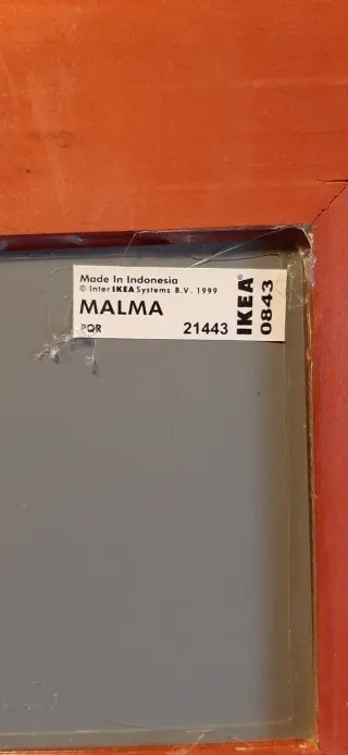 Specchio Ikea Malma Rosso