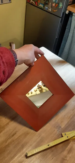 Specchio Ikea Malma Rosso