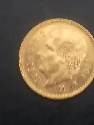Moneda de Oro 5 Pesos 1955