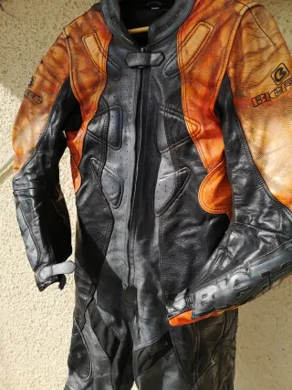 Mono Moto Bieffe Racing Vintage T. 50 Cuero