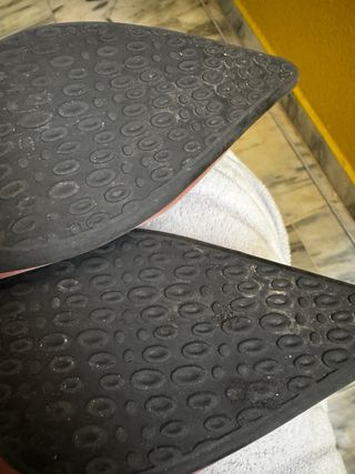 Botas altas de ante rosa