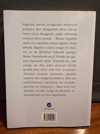 Klarisa eta K Taldea. Arimen Parkearen misterioa