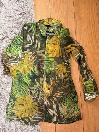 Camicia Guess stampa tropicale taglia XS