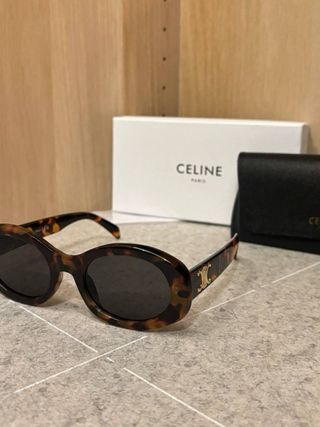 Celine Gafas de Sol Triomphe Tortoise