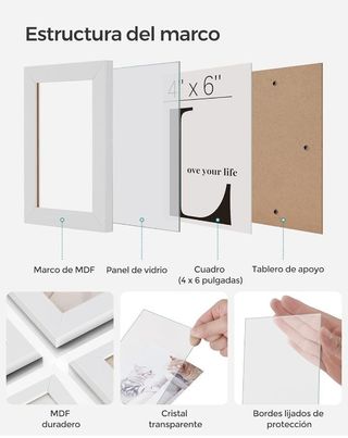 SONGMICS Marco de fotos para imagen