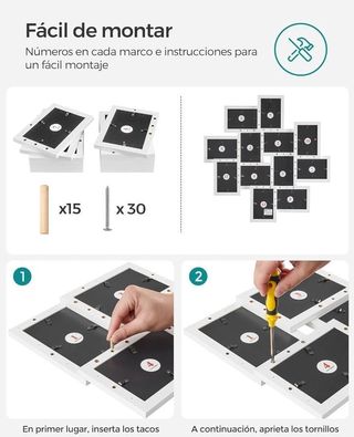 SONGMICS Marco de fotos para imagen