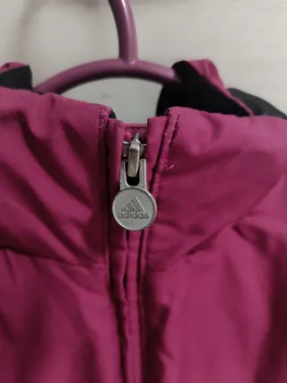 Chaqueta Adidas Mujer Negra y Rosa acolchada