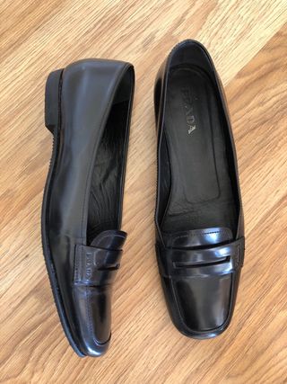 Prada Mocasines Negros Mujer
