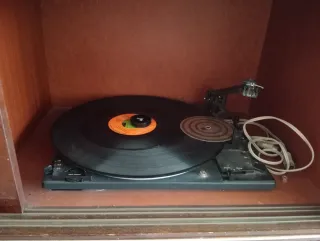 Tocadiscos antiguo .