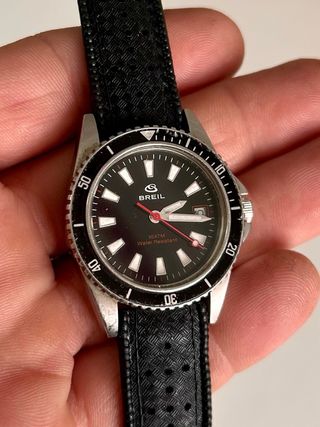 Reloj Breil Diver Negro y Plateado