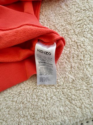 Sudadera Kenzo Roja con Logo Tigre en color coral