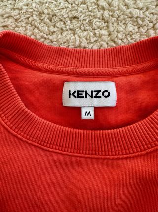 Sudadera Kenzo Roja con Logo Tigre en color coral