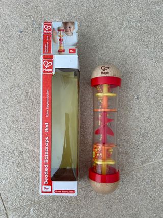 Hape Sonajero Gotas de Lluvia Rojo