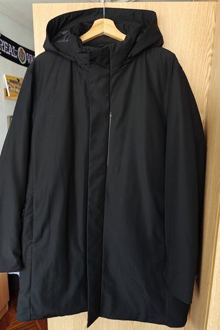 Abrigo Parka Uniqlo Negra Talla L