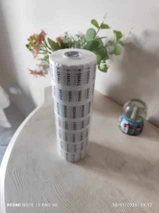 1750 etichette taglie abbigliamento