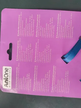 Pettorina per gatti AniOne blu