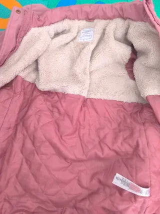 Chaqueta rosa acolchada