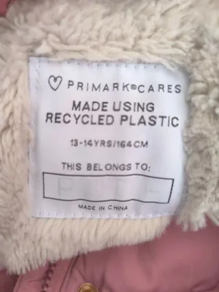 Chaqueta rosa acolchada