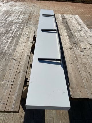 Estante de TV metal y madera