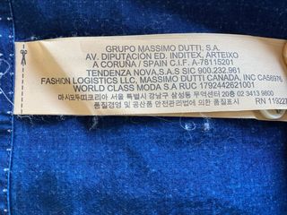 Camisa estampada azul Massimo Dutti