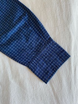 Camisa estampada azul Massimo Dutti