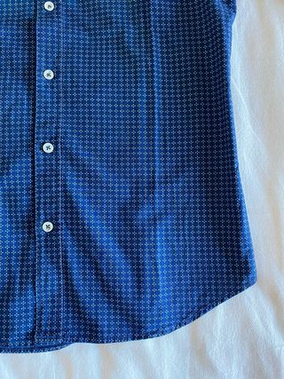 Camisa estampada azul Massimo Dutti