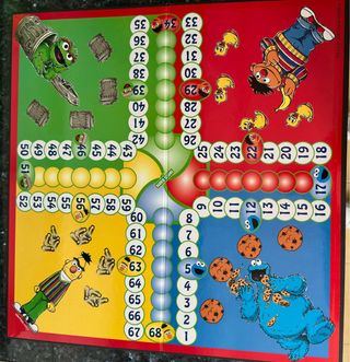 Parchís Barrio Sésamo - Juego de mesa