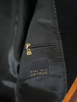 Americana Zara Negra Pana  EUR 46 USA 36 MEX 36