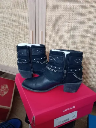Botines Mariamare Negros Talla 38