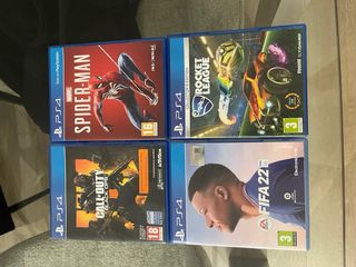 PS4 + 4 Juegos: FIFA 22, Call of Duty, Spider-Man,