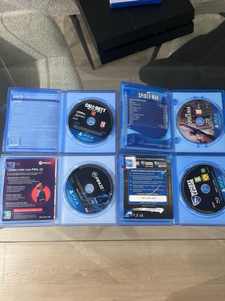 PS4 + 4 Juegos: FIFA 22, Call of Duty, Spider-Man,