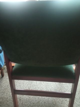 2 Sillas con Reposabrazos Madera Tela lavable 35€