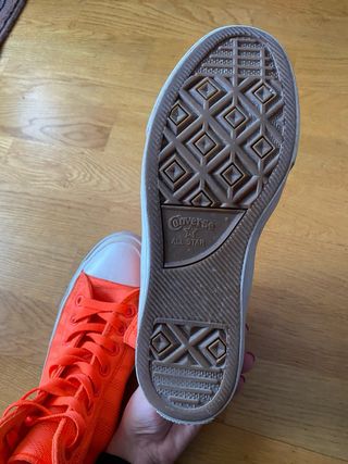 Converse Botas Altas Naranja Neón