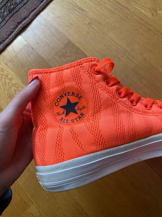 Converse Botas Altas Naranja Neón