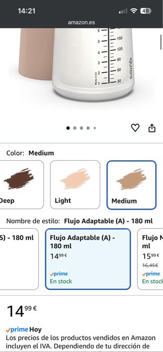 Lote 3 Biberones Suavinex, MAM y Medela