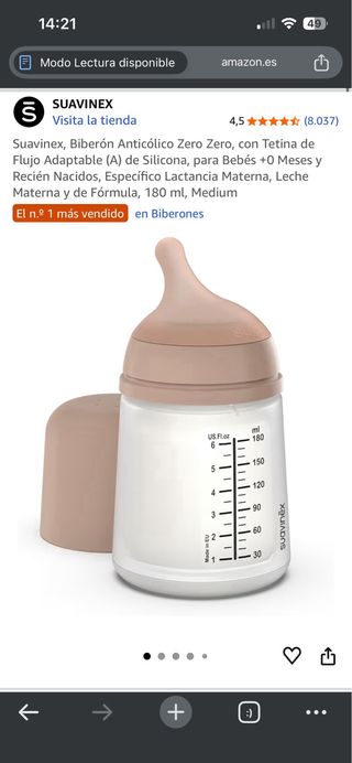 Lote 3 Biberones Suavinex, MAM y Medela