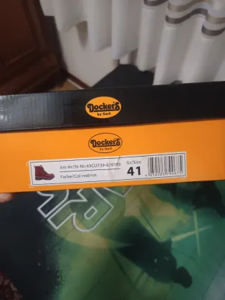 Botas Dockers Rojas Talla 41 Nuevas