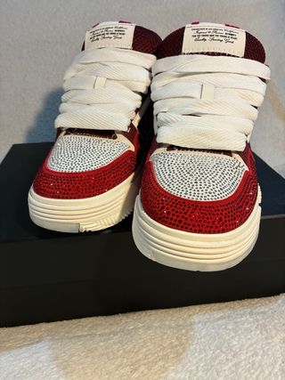Amiri MA-1 Crystal Sneaker Rojo/Blanco