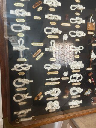 Cuadro Nudos Marineros Madera Tela